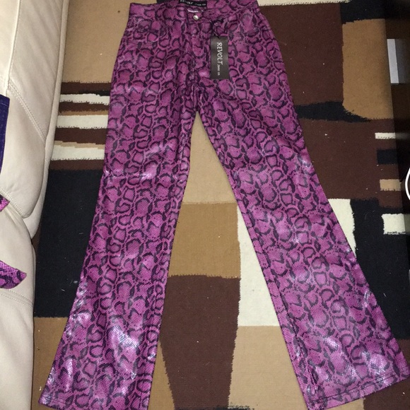 revolt snakeskin pants